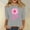 Gray, variant on Breast Cancer Print Tops Casual Pullover Blouse Wowen's Graphic Tees Long Sleeve Shirts Fall Winter Crewneck Comfy Shirts Pink M