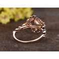 thumbnail image 4 of HeartsAndYou 2ct Natural Morganite Diamond Engagement Ring Stylish Floral 14k SOLID Rose Gold, 4 of 9