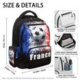 thumbnail image 5 of Chririnla Soccer Paint Splatter Breathable Book Bag for School Travel, Lightweight Multi Pocket 600D Polyester Travel Daypack, 5 of 9
