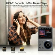 MUSICOZY 80GB MP3 Player with Bluetooth 5.3,Lossless DSD FLAC HD HiFi Portable Digital Music Player with FM Radio Recording,2.4in HD Screen Music Mp3 Player,10H Music Playback,128GB Support