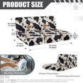 thumbnail image 7 of XYZCANDO Cow Print RV Dinette Cushion Covers Stretchable Camper Accessories Universal Couch Cover 2 Cushion Sofa Soft Sofa Covers Washable 1 Backrest Cover and 1 Bench Cover Black, 7 of 7