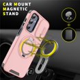 thumbnail image 3 of for Samsung Galaxy A15 4G/5G Case, Military Grade Shockproof Bumper Rugged Rotating Stand Ring Holder Anti-Scratch Magnetic Cover Compatible with Car Mount Case,Pink,For Galaxy A15 4G/5G, 3 of 10