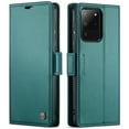 thumbnail image 2 of CaseMe Leather For Samsung Galaxy S20 Ultra 5G Wallet Case with RFID Blocking, For Samsung Galaxy S20 Ultra 5G Case Wallet for Women Men Card Holder Magnetic Clasp Kickstand Folio Case,Green, 2 of 12