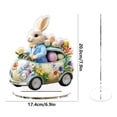 thumbnail image 2 of Decoraciones de Pascua, adornos de Pascua, regalos de Pascua, huevos de conejo de Pascua, decoración de escritorio de acrílico, decoración navideña, adorno hueco, artesanía paisajística., 2 of 5