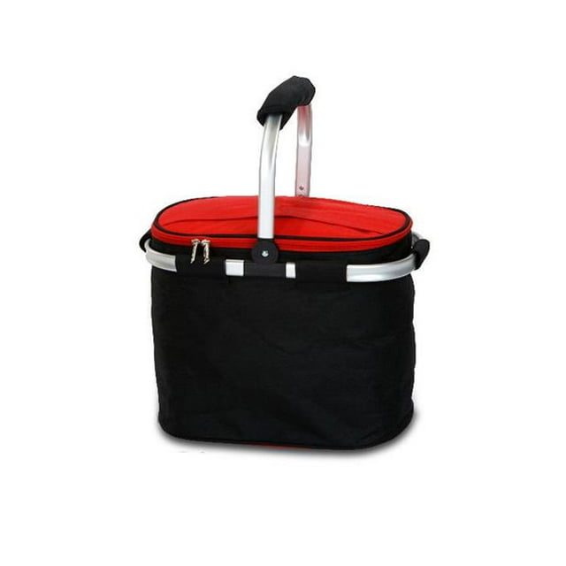 Shelby Pliable Marché Fourre-Tout-Noir-Rouge