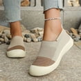 thumbnail image 2 of LEAVINGSUO Shoes for Women Versatile Plus-Size On Mesh Soft-Soled Breathable Walking Shoes Comfortable Shoes Khaki 41, 2 of 9