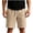 Khaki, variant on Besolor Mens Shorts Summer Casual Breathable Drawstring Elastic Waist Casual Workout Shorts with Pockets(X-Large,White)