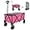 Pink, variant on HAUSHOF Heavy Duty Collapsible Wagon, Folding Outdoor Utility Wagon, Camping Garden Beach Cart with Universal Quick Release Wheels, Adjustable Handle, 176 lbs Load Capacity, Pink