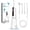 White, variant on Cordless Water Flosser Dental Teeth Cleaner, 5 Modes & 40-Day Battery, Portable Rechargeable Oral Irrigator for Home and Travel, Removable 300ML Water Tank for Easy Clean, IPX7 Waterproof, White