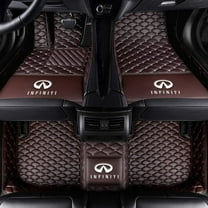 Custom Floor Mats for Infiniti QX50 2013-2017 Front & 2nd Seat Floor Liners, Coffee