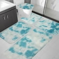thumbnail image 5 of Blueek Mixed Colors Bath Mats Set - 5Pcs Toilet Mats, 16"x24" Soft Non-Slip Bathroom Rugs, Thick Water Absorbent & Machine Washable, 5 of 6