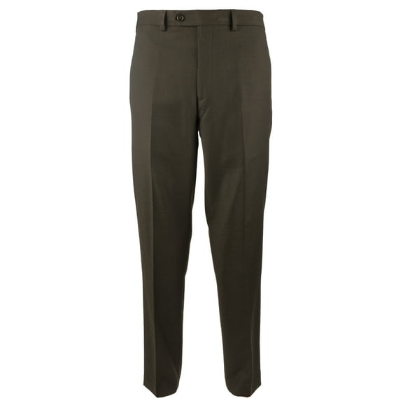 Ralph Lauren Men's Comfort Flex Flat Front Slim Fit Dress Pants-BRN-38WX32L