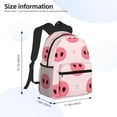 thumbnail image 4 of Picia Pig Noses Large Capacity Backpack Classic Style Backpack Casual Backpack Water-Resistant School Work Travel Outdoor Backpack, 4 of 8