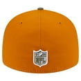 thumbnail image 4 of Men's New Era Olive/Brown Detroit Lions Two-Tone Color Pack Split Panel 59FIFTY Fitted Hat, 4 of 5