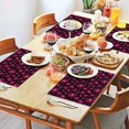 thumbnail image 2 of Pioneer Flower Floral Print Pattern Summer Placemats Table Placemats Set Of 4-Linen Kitchen Washable Placemats Table Mats 12x18 Inch Non-Slip Heat Resistant, 2 of 6