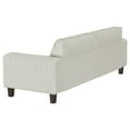 thumbnail image 3 of Dero 2pc Modern Sofa Set with Dark Brown Tapered Legs- Tufted Greige, 3 of 5