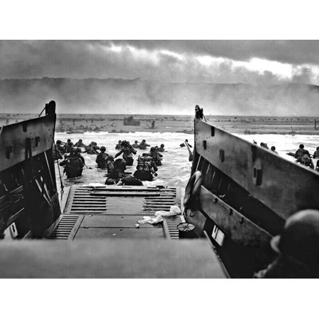 POSTER D-Day Omaha Beach Normandy Landings Invasion War Decor WALL POSTER PRINT-8x12-UNFRAMED