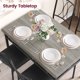 thumbnail image 4 of ChaoLink Juego de mesa y sillas para cocina y comedor para 5 personas, mesa y 4 sillas de metal y madera, color marrón rústico, 4 of 8