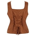 thumbnail image 2 of FEIFLY Women Vest Bodice Tanks Court Tops Solid Color Festival Clothing, 2 of 5