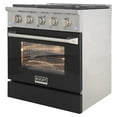 thumbnail image 2 of Pemberly Row 30" Stainless Steel Propane Gas Range in Black/Silver, 2 of 10