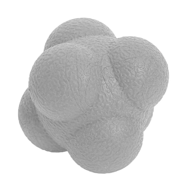Pelotas de reacción de rebote para reflejos de agilidad y entrenamiento de coordinación, pelota hexagonal gris