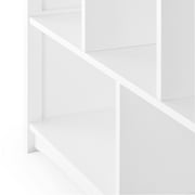 Guiedecraft Kids Classic Bookshelf - White: Childrens Wooden Playroom Shelving Bookcase for Toys، Cube Organizer and Cubby Storage