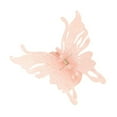 thumbnail image 2 of Skymirror Butterflies Shape Hair Clip Transparent Anti-slip Cross Teeth Plastic Hair Claw Back Head Large Shark Hair Clip Hair Accessories, 2 of 8