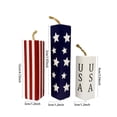 thumbnail image 2 of Darzheoy 3 Pcs Patriotic Wooden Block Decor Set, Star Stripes Table Centerpiece for Independence Day, Memorial Day, Veterans Day Home Decoration, 2 of 7