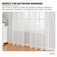 thumbnail image 3 of PENIKOKO 1Pack White Sheer Curtains for Home Decor Free 200x79in, 3 of 8