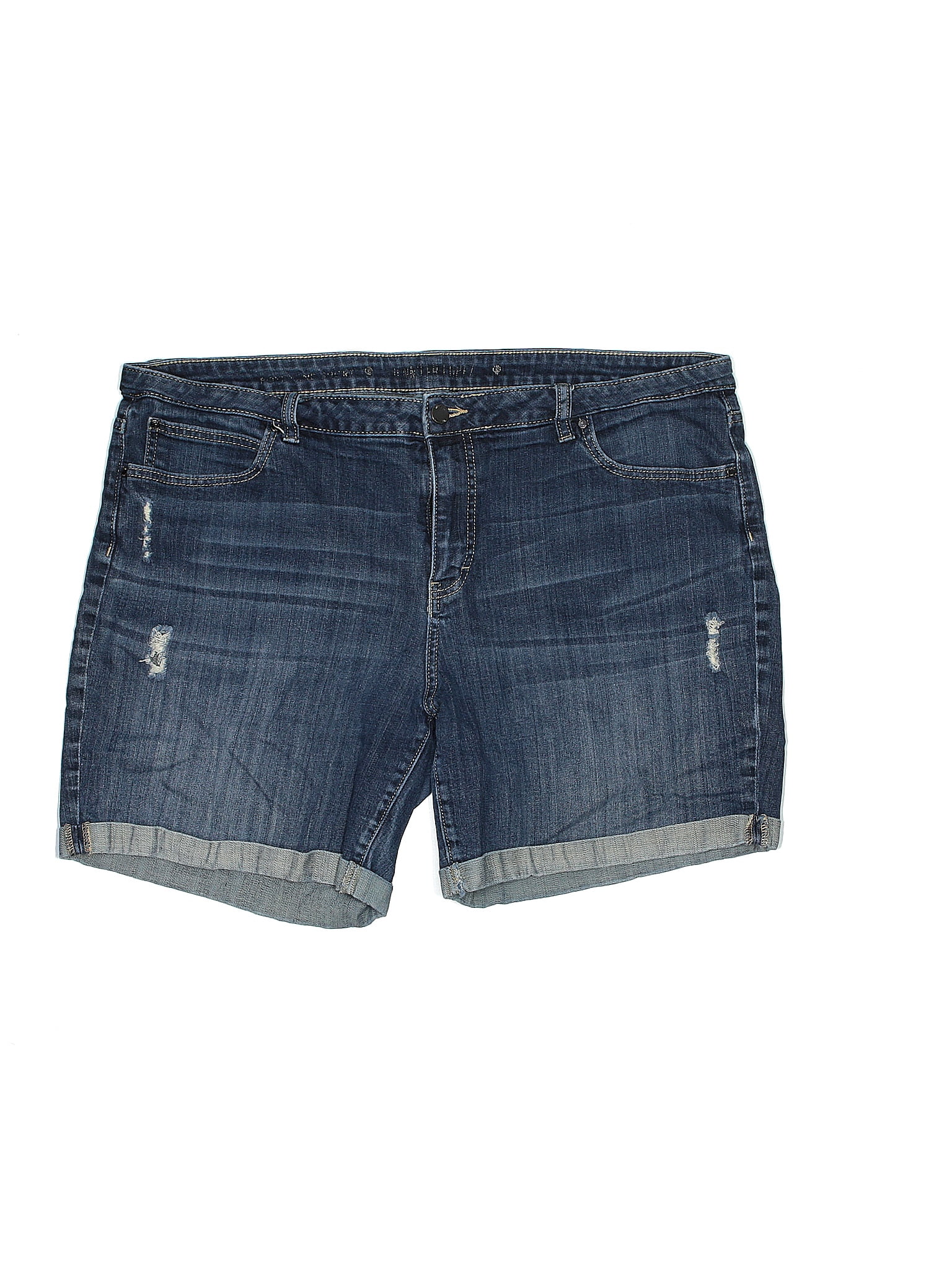 Plus Denim Shorts 
