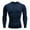 Blue, variant on Men's Long Sleeve Compression Shirt, Thermal Athletic Base Layer for Running, Gym & Workout, [Color], [Size]
