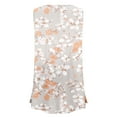 thumbnail image 4 of Gamivast Womens Tank Tops Plus Size Pastel Floral Print Round Neck Sleeveless Loose Fit Comfy Blouses Everyday Casual Outfits, 4 of 6