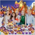 thumbnail image 2 of Spyro the dragon Centerpieces Honeycomb Table Toppers Decorations for Photo Props Birthday Party Decor Supplies, 2 of 3