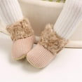 thumbnail image 2 of Newborn Baby Girls Boys Boots Soft Anti-Slip Sole Warm Winter Snow Booties Toddler Infant Prewalker Shoes, 2 of 7