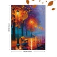 thumbnail image 3 of Qisvanset Autumn Park Lamppost Bench Canvas Wall Art 15.75x11.81 Inches, 3 of 8