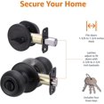 thumbnail image 2 of Exterior Door Knob With Keyed Lock and Deadbolt Coastal Matte, 2 of 7