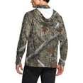 thumbnail image 5 of Qgtaibl UPF 50+ Long Sleeve Sun Shirt for Men S Quick Dry Fishing Hoodies with Integrated Face Mask Lightweight UV Protection Hiking Tee Tops (001 Camouflage), 5 of 9