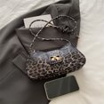 thumbnail image 1 of Bolso Embrague Pequeño Axila Y2k Mujer Leopardo Cuero Vintage Con, 1 of 9