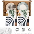 thumbnail image 6 of Abstract Boho Microfiber Kitchen Towel, Bohemian Palm Leaf Geometric Leaf Circle Soft Absorbent Dish Towels, Quick Drying Washable Dishcloths for Kitchen Cleaning, Drying Dishes, 18x28 Inches, 6 of 9
