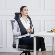 Snailax Neck Back Massager with Heat, Shiatsu Neck and Shoulder Massager Pillow Deep Tissue Kneading, Gifts