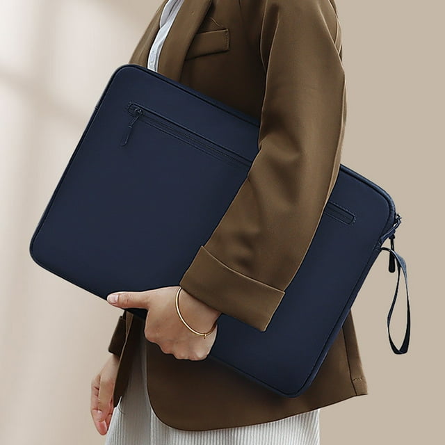 Rbaofujie Ordinateur Portable and Tablet Bag 14.1-15.4 Pouces Universal Double-layer Storage Shockproof and Not Afraid Of Scratches Waterproofs Computer Bag