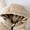 thumbnail image 4 of AUNVITO Thermal Warmth Heavyweight Cotton Hooded Vest for Boys & Girls 3-12Y, Sleeveless Zip Pocket Winter Outdoor Casual Jacket, 4 of 6