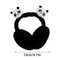 thumbnail image 5 of Yokua Fashionable Panda Plush Ear Muffs for Halloween Party Keep Warm Outdoor, 5 of 19