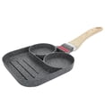 thumbnail image 4 of Sartén antiadherente de aluminio para huevos, para desayuno, para freír tortillas, accesorio de cocina, color negro, 4 of 14