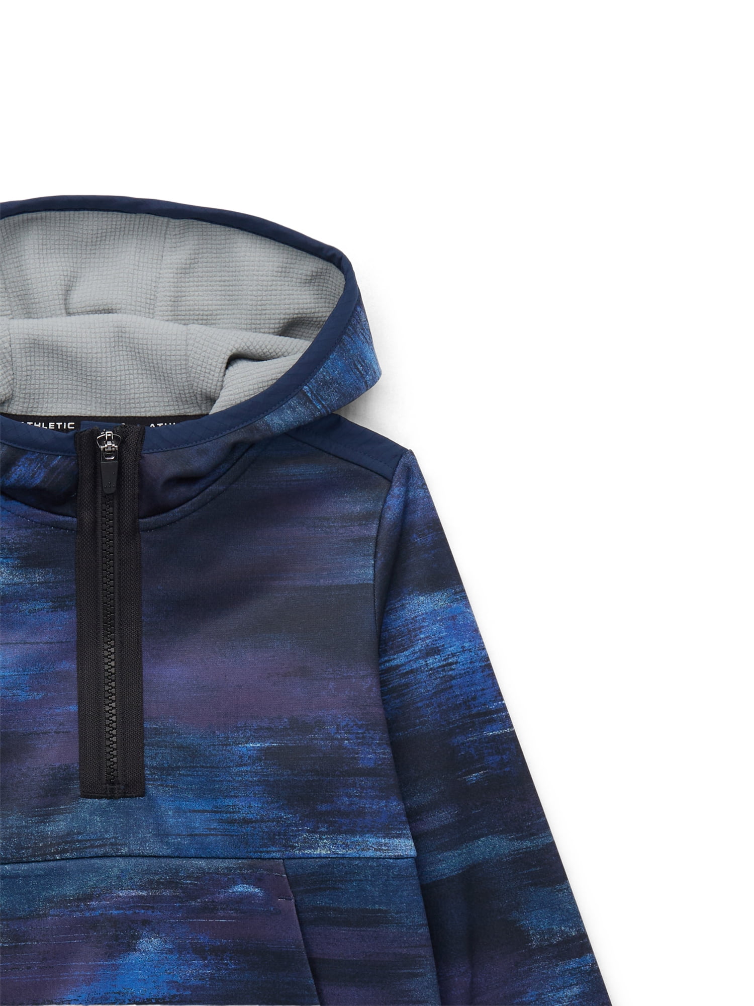 Athletic Works Boys Tech Fleece Pullover Hoodie, Sizes 4-18 & Husky