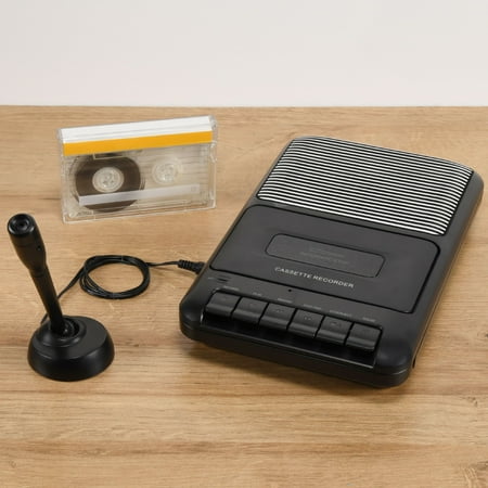 Onn Portable Cassette Recorder Showbox, Black
