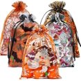 thumbnail image 7 of 100PCS Halloween Drawstring Organza Bags, 4"x6" Halloweens Goodie Treat Bag, Small Mesh Gift Pouches Jewelry Mini Candy Pouch for Halloweens Party Supply, 7 of 7