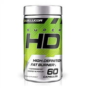 CELLUCOR SuperHD Thermogenic for Men & Women - Body Support, Improve Focus, Increase Energy - Premium Acetyl L-Carnitine, Green Tea Extract, Capsimax Cayenne Pepper, & More - 60 Diet Pills