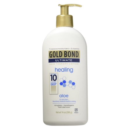 Gold Bond Ultimate Healing Aloe Lotion 14oz Pump (Pack of 3)