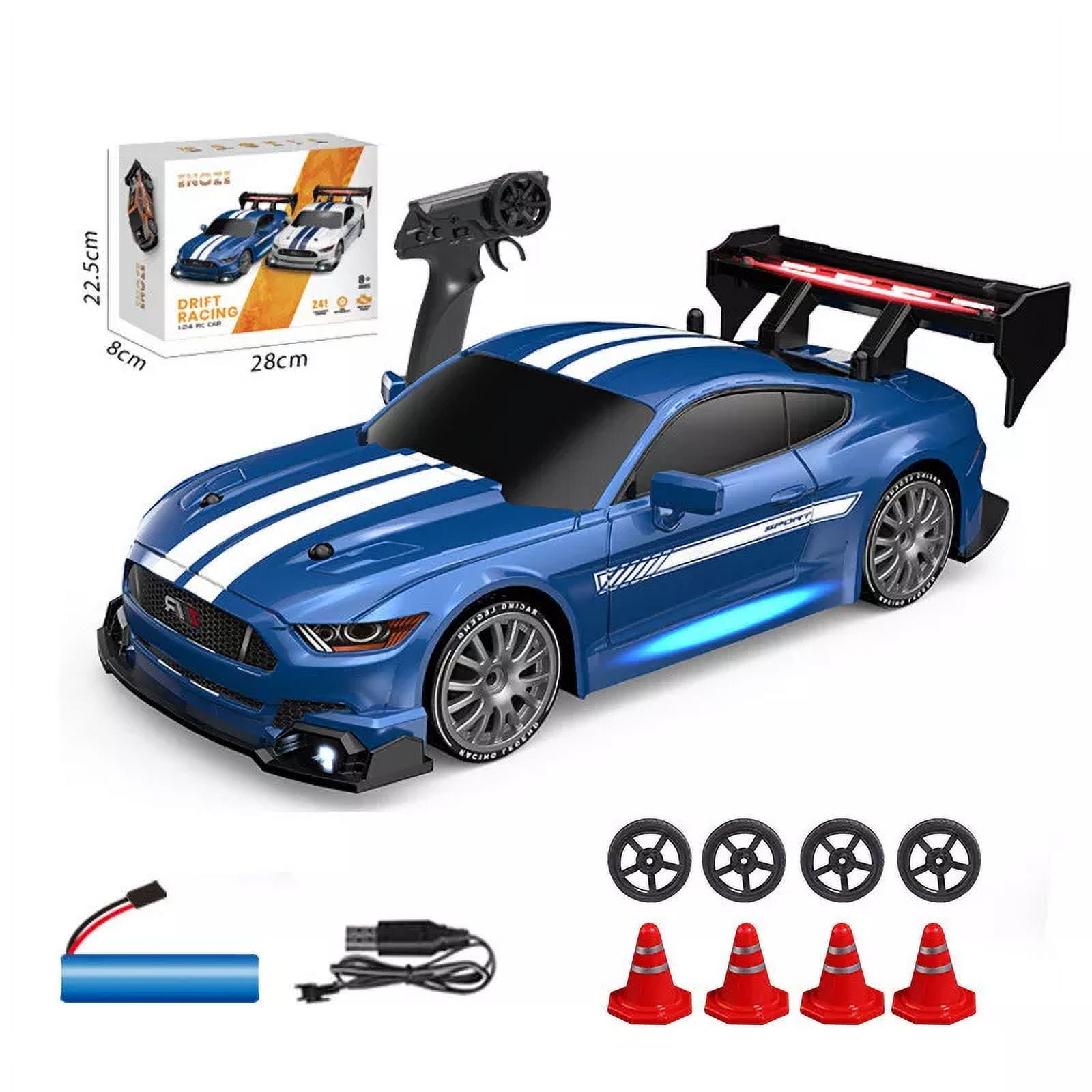 AIGIA 30KM/H RC Drift Car 1/24 2.4GHz 4WD Remote Control Sport Racing On-Road Vehicle